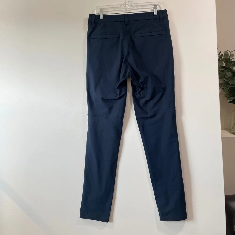 Lululemon Commission Slim Fit Pant Navy Blue Mens 31 Technical Chino Trouser